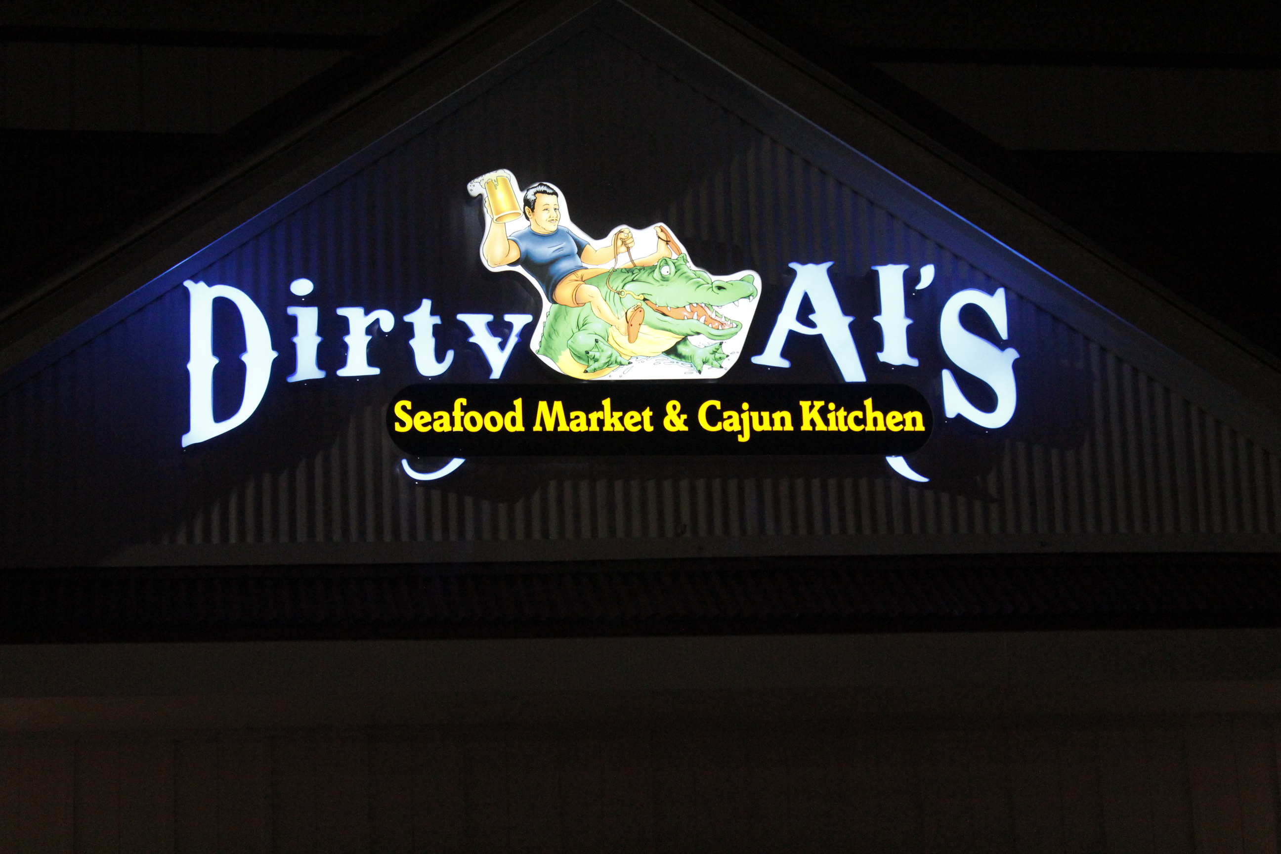 Engineered a vibrant, illuminated sign for Dirty Al's, enhancing the establishment's visibility and culinary identity.